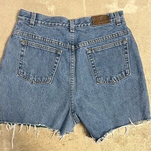 Vintage Fleece Lined LL Bean Jean Shorts